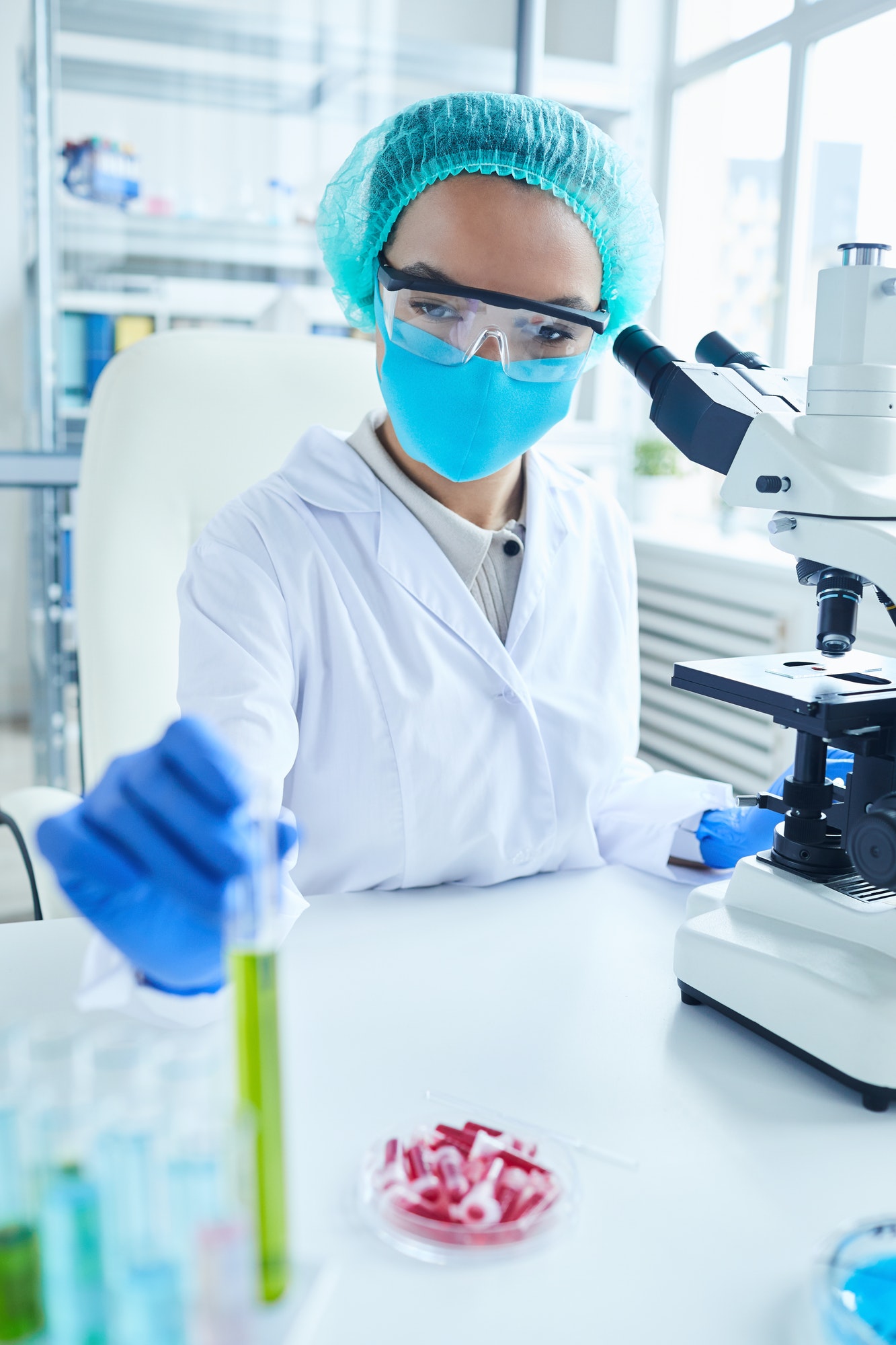 Female Researcher in Lab