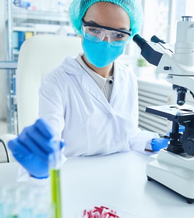 Female Researcher in Lab